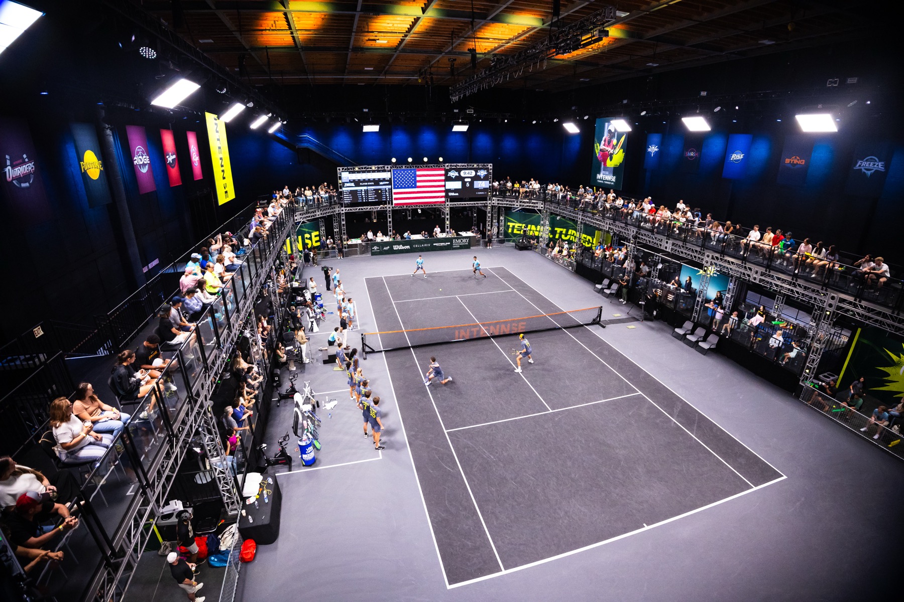 The INTENNSE arena during a match